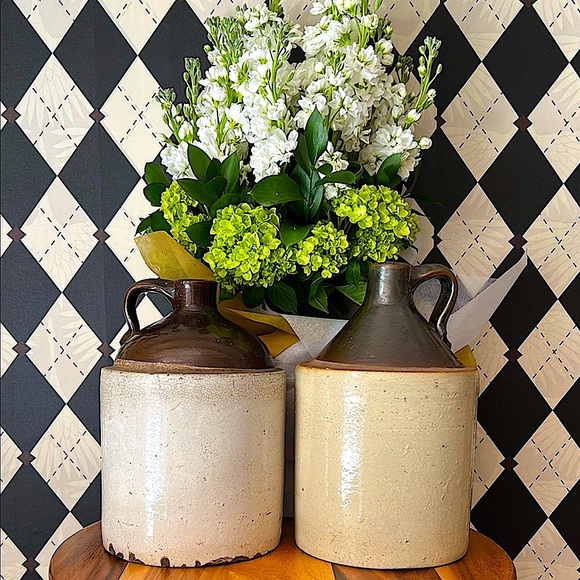 Antique Stoneware Jug | Rustic Primitive Crock | Early American Pottery - Picture 8 of 14